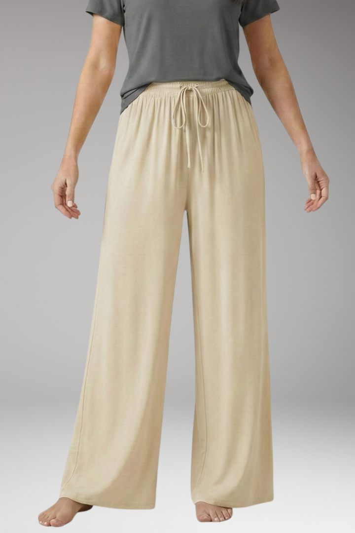 Women's Trousers with Drawstring and Side Pockets