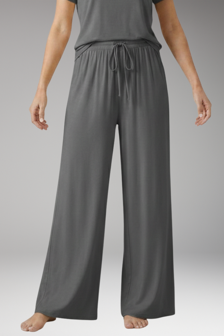 Women's Trousers with Drawstring and Side Pockets