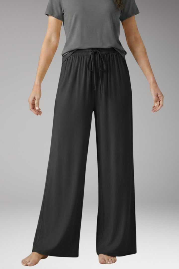 Women's Trousers with Drawstring and Side Pockets