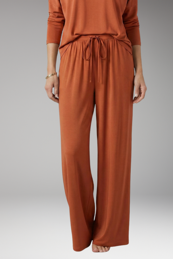 Women's Trousers with Drawstring and Side Pockets