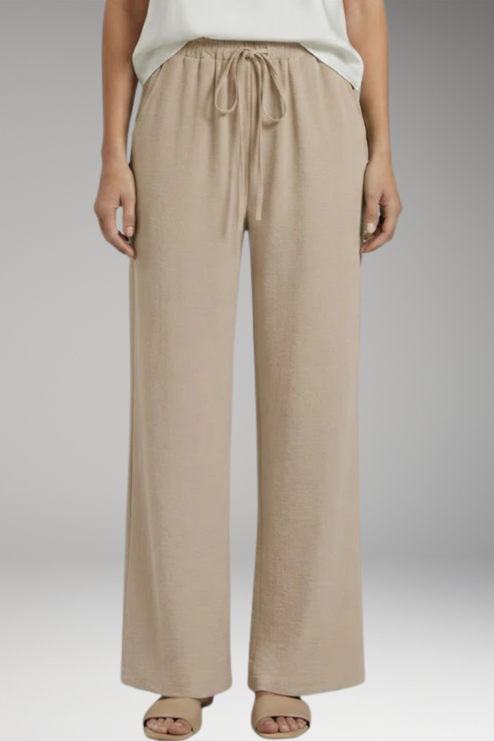 Women's Trousers with Elastic Waist and Pockets