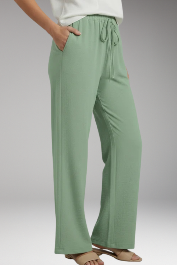 Women's Trousers with Elastic Waist and Pockets