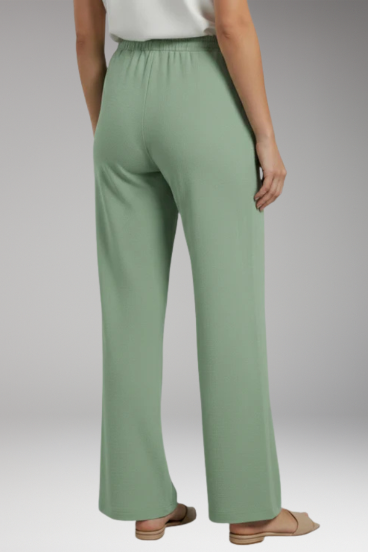 Women's Trousers with Elastic Waist and Pockets