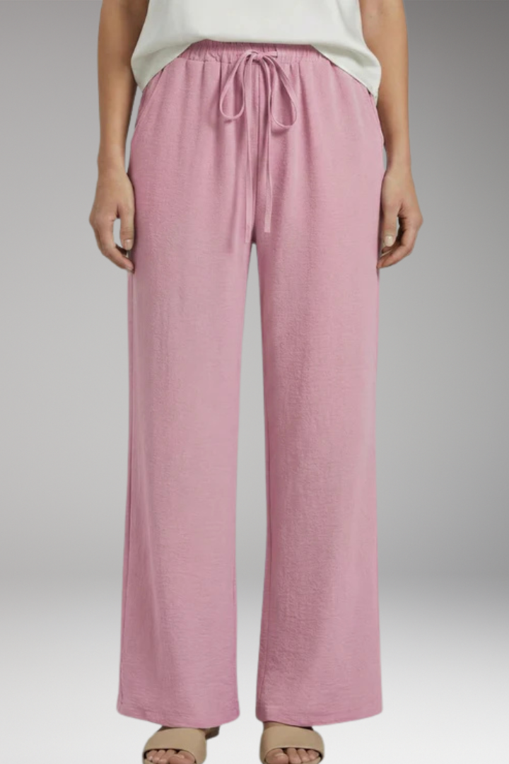Women's Trousers with Elastic Waist and Pockets
