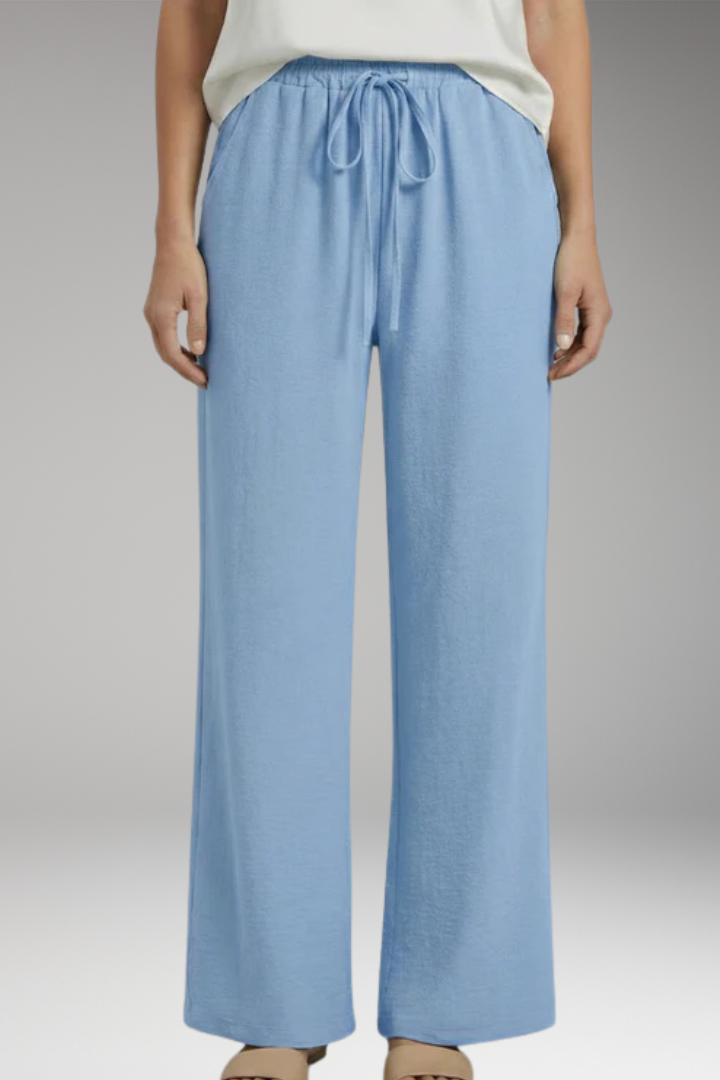 Women's Trousers with Elastic Waist and Pockets