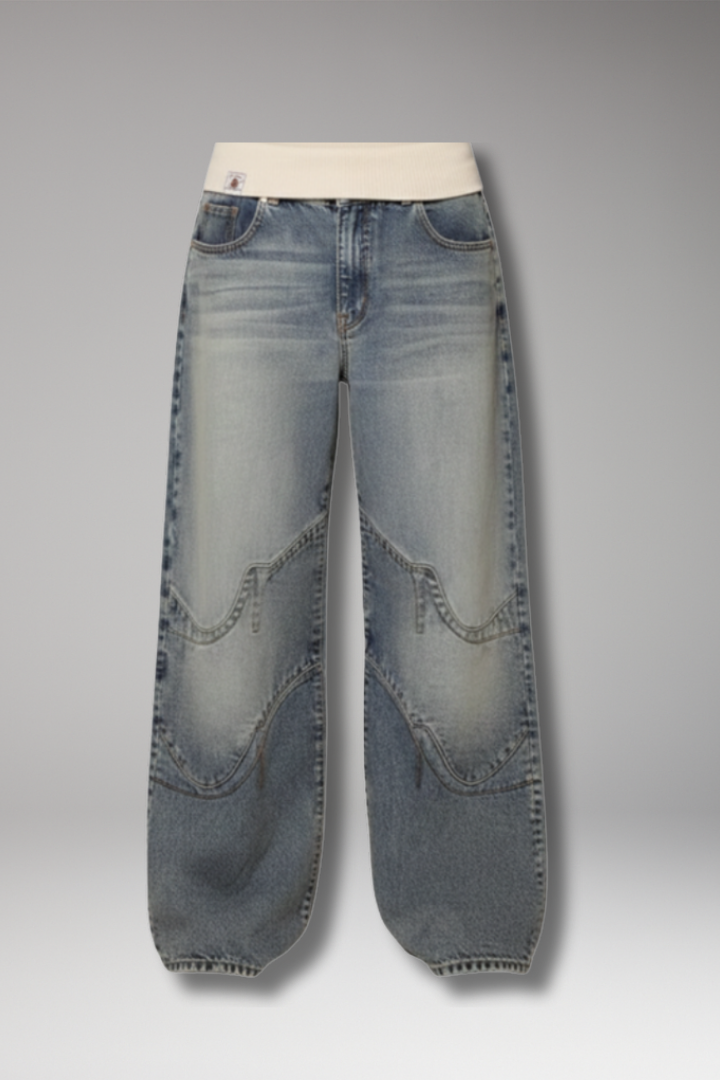 Women’s Trousers with Elastic Waist and Wide-Leg Silhouette