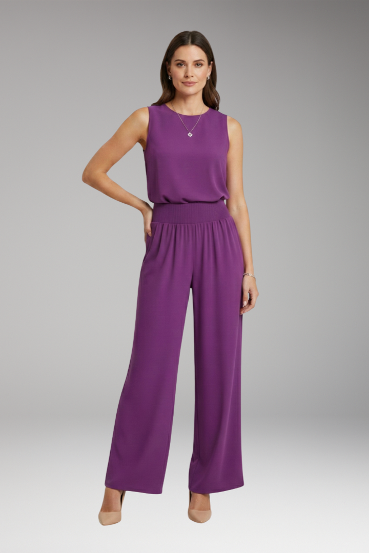 Women's Trousers with High Waist and Wide Legs