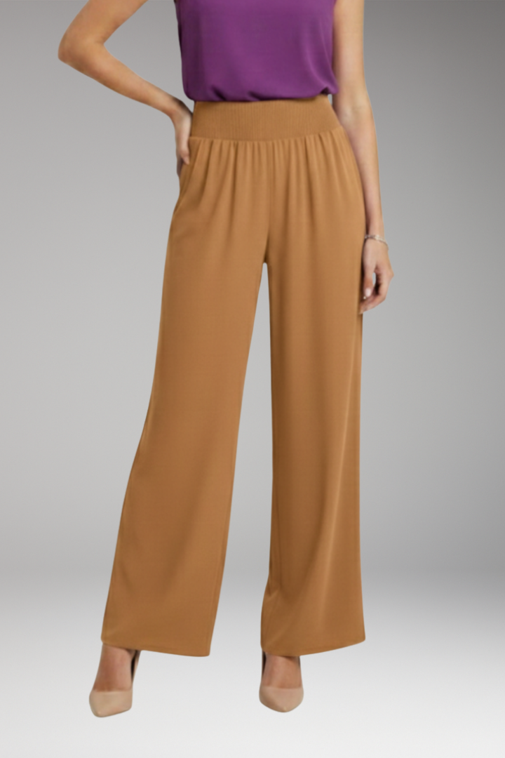 Women's Trousers with High Waist and Wide Legs