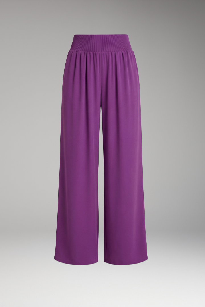 Women's Trousers with High Waist and Wide Legs
