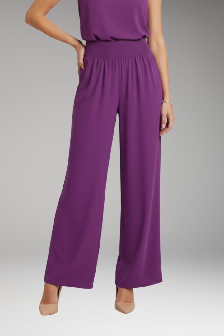 Women's Trousers with High Waist and Wide Legs