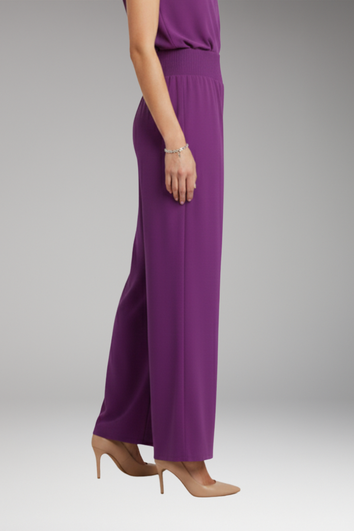Women's Trousers with High Waist and Wide Legs