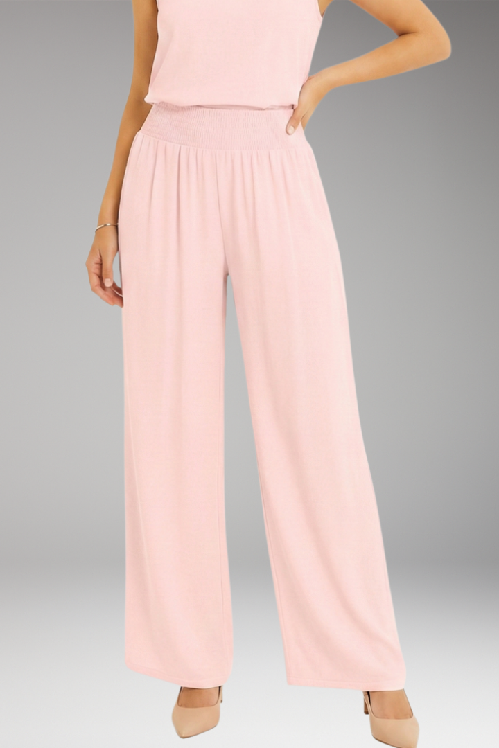 Women's Trousers with High Waist and Wide Legs