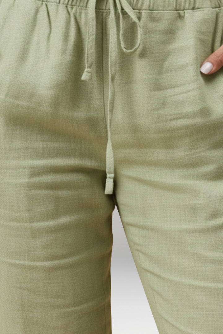 Women’s Trousers with Loose Fit and Drawstring Waistband