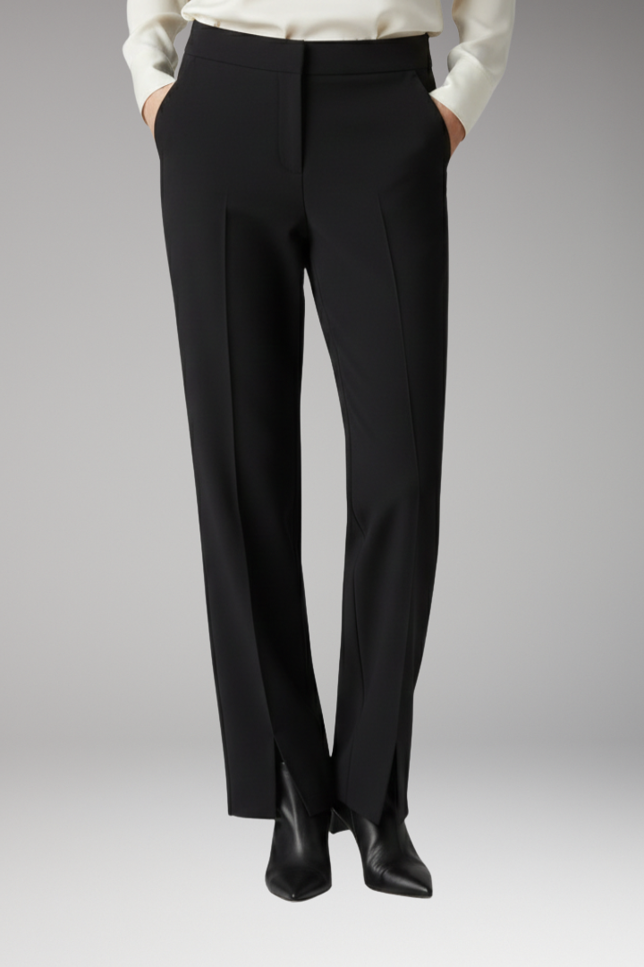 Women's Trousers with Side Pockets and Side Slits