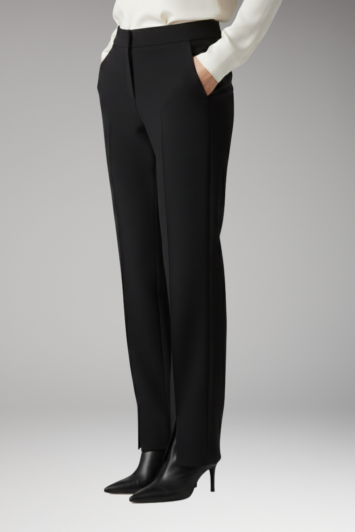Women's Trousers with Side Pockets and Side Slits