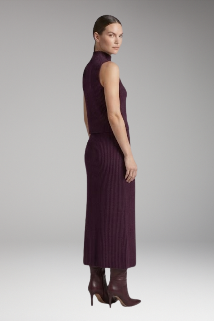 Women’s Two-Piece Set with Sleeveless Top and Skirt