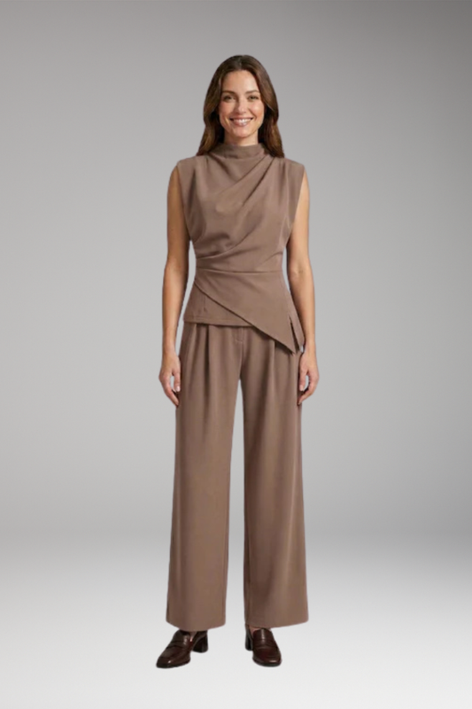 Women's Two Piece Set with Polyester Fabric and Flattering Fit