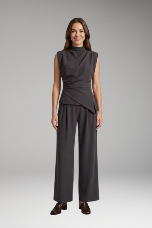 Women's Two Piece Set with Polyester Fabric and Flattering Fit
