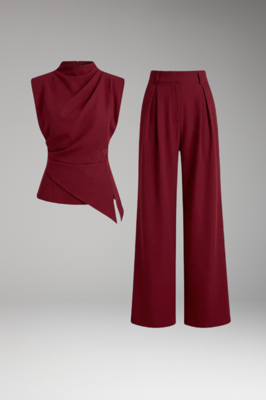 Women's Two Piece Set with Polyester Fabric and Flattering Fit
