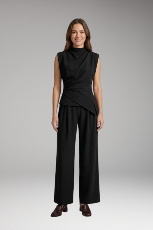 Women's Two Piece Set with Polyester Fabric and Flattering Fit