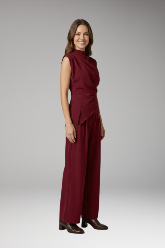 Women's Two Piece Set with Polyester Fabric and Flattering Fit