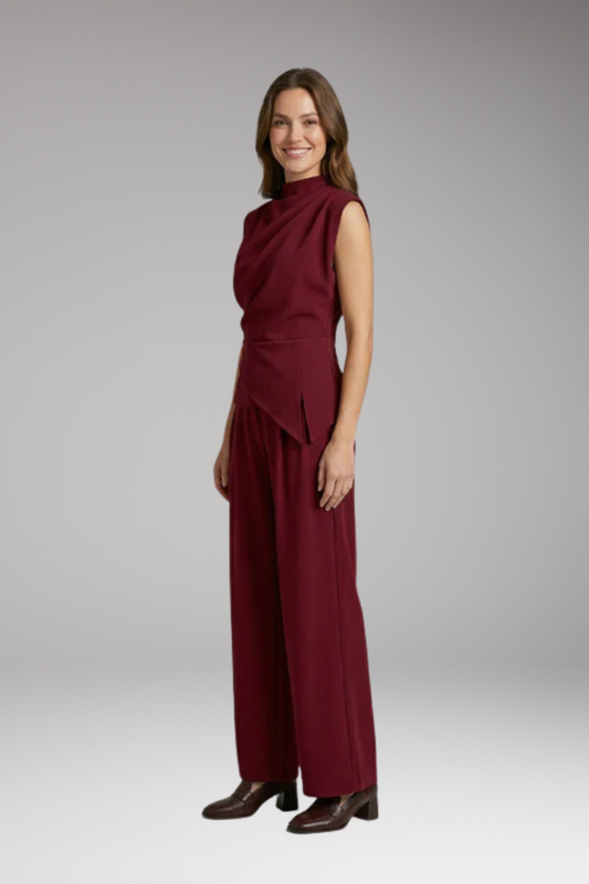 Women's Two Piece Set with Polyester Fabric and Flattering Fit