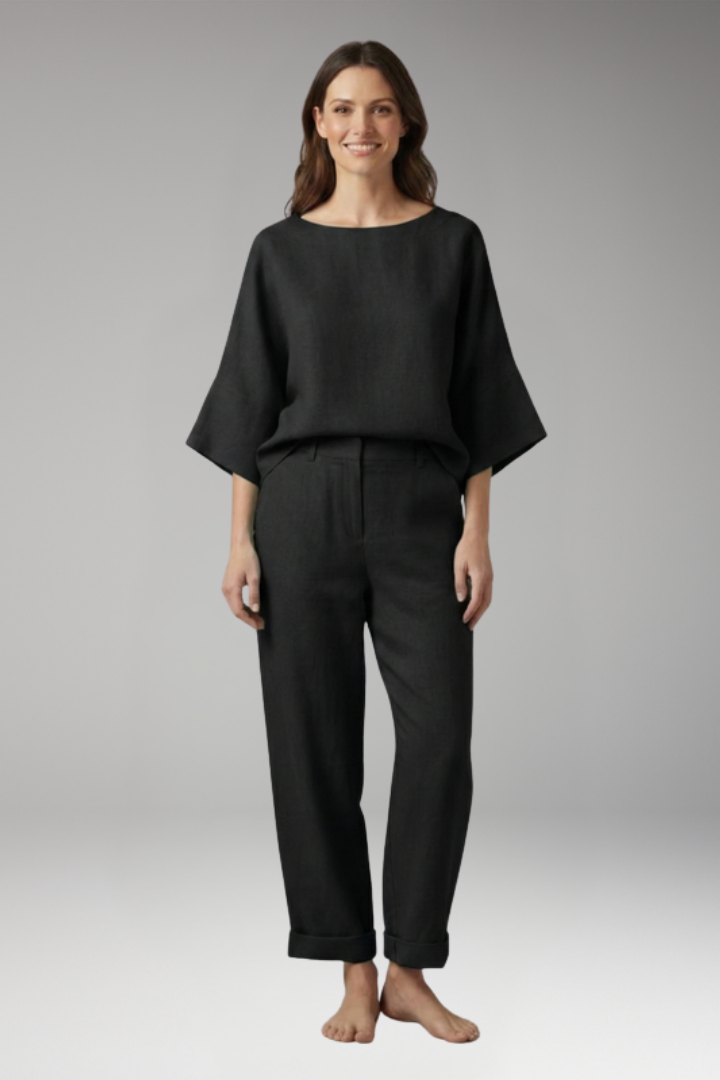 Women's Two Piece Set with Short Sleeve Top