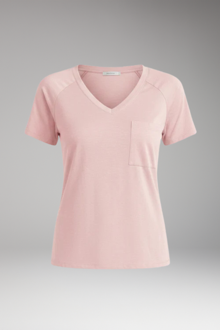 Women's V-Neck T-Shirt with Chest Pocket