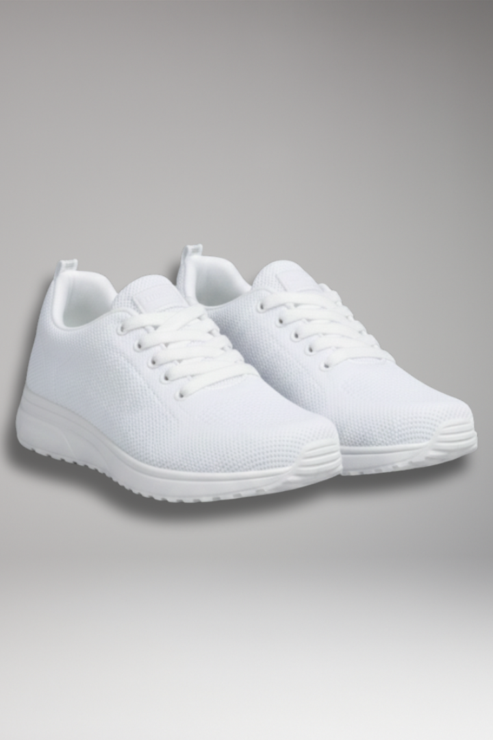 Women’s Walking Shoes with Lace-Up Closure and Mesh Upper