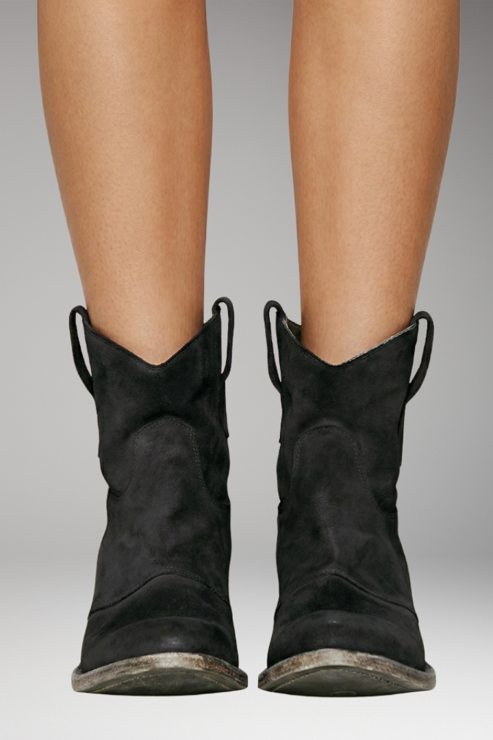 Women's Western Boots with Heel and Pull Tabs