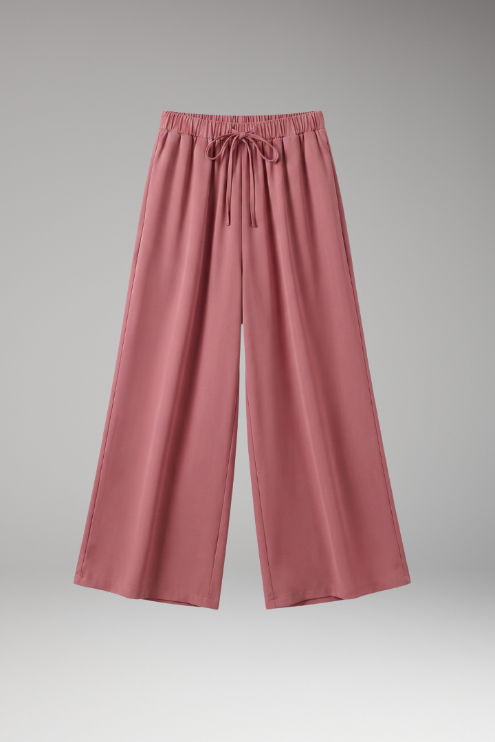 Women's Wide Leg Palazzo Trousers with Side Pockets