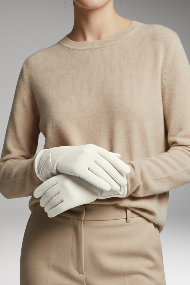 Women's Winter Gloves with Fleece Lining and Adjustable Strap