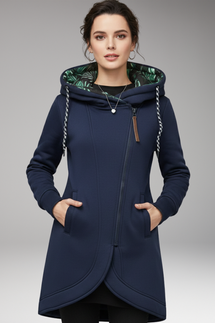 Women’s Winter Jacket with Hood and Pockets