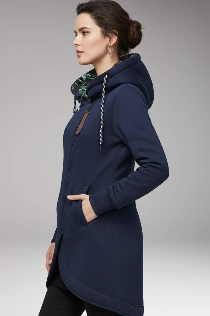 Women’s Winter Jacket with Hood and Pockets