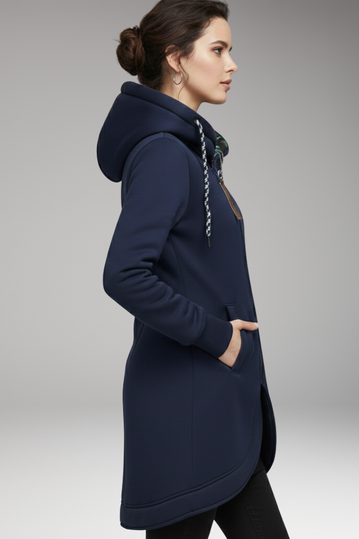 Women’s Winter Jacket with Hood and Pockets