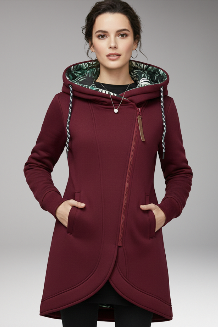 Women’s Winter Jacket with Hood and Pockets