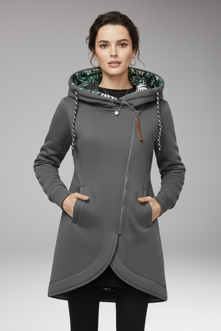 Women’s Winter Jacket with Hood and Pockets