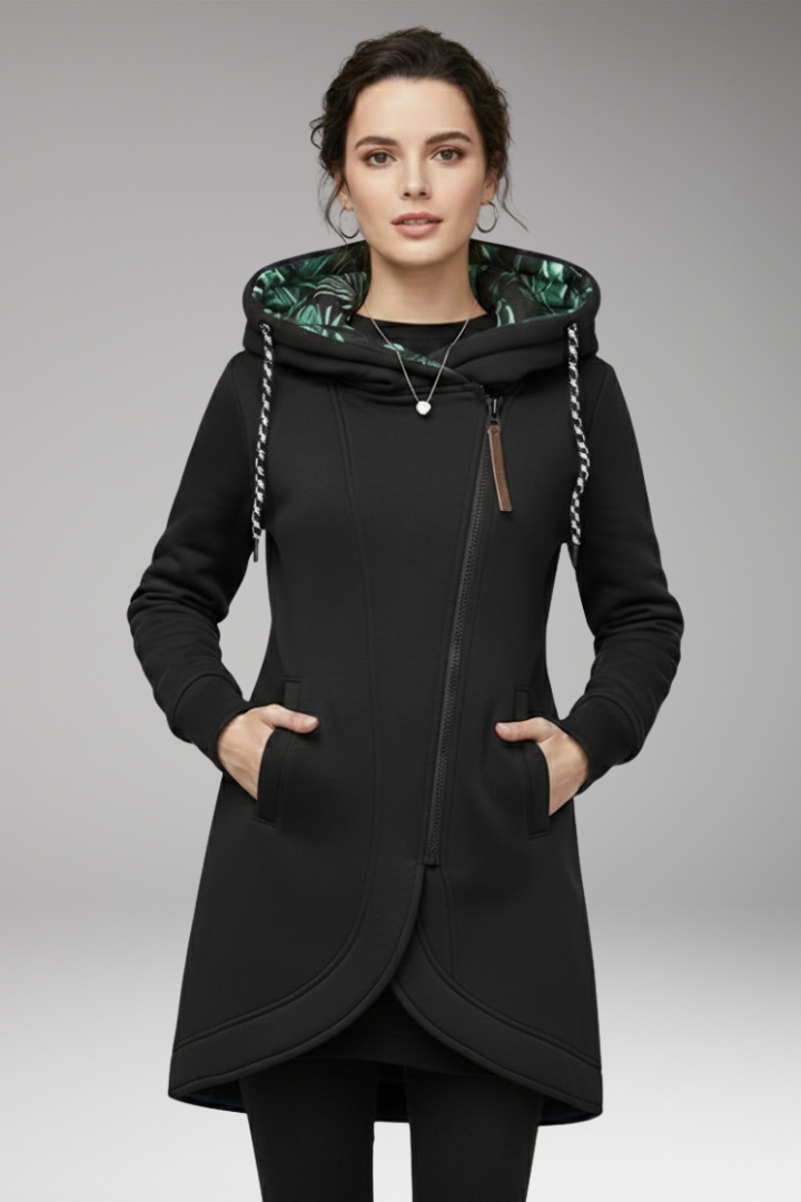 Women’s Winter Jacket with Hood and Pockets