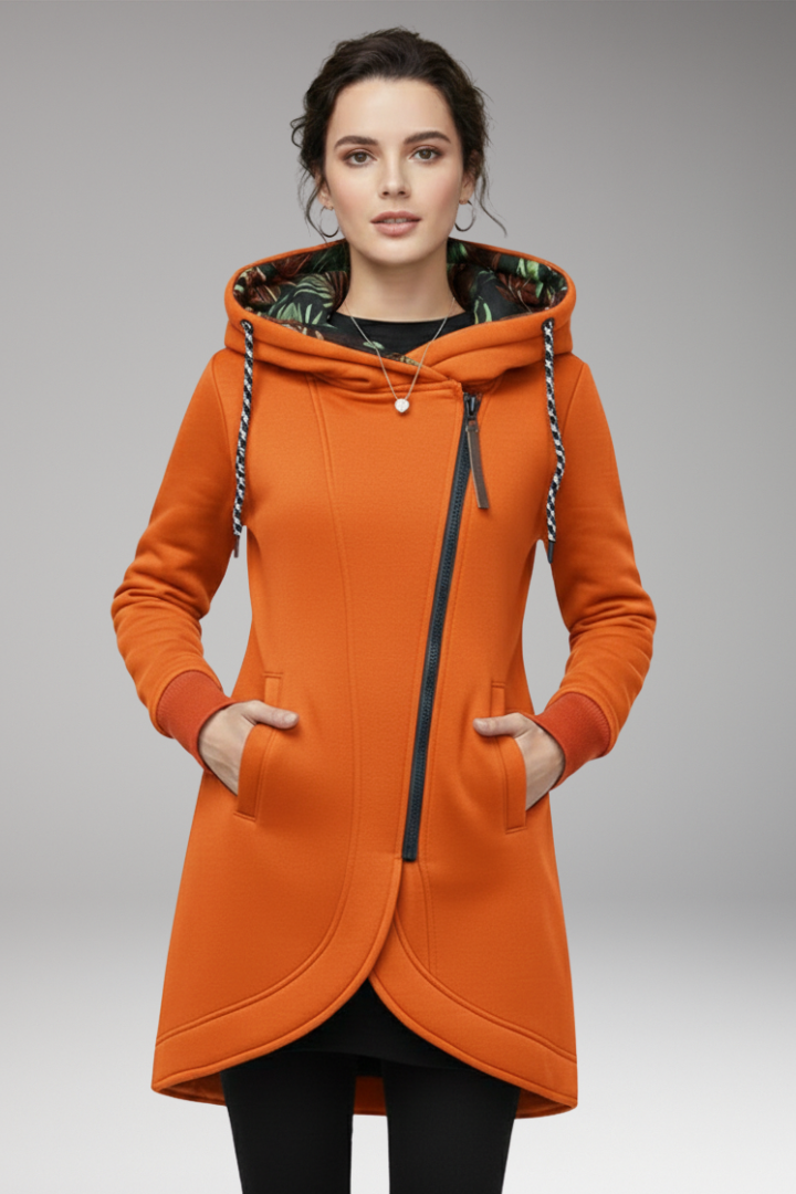 Women’s Winter Jacket with Hood and Pockets
