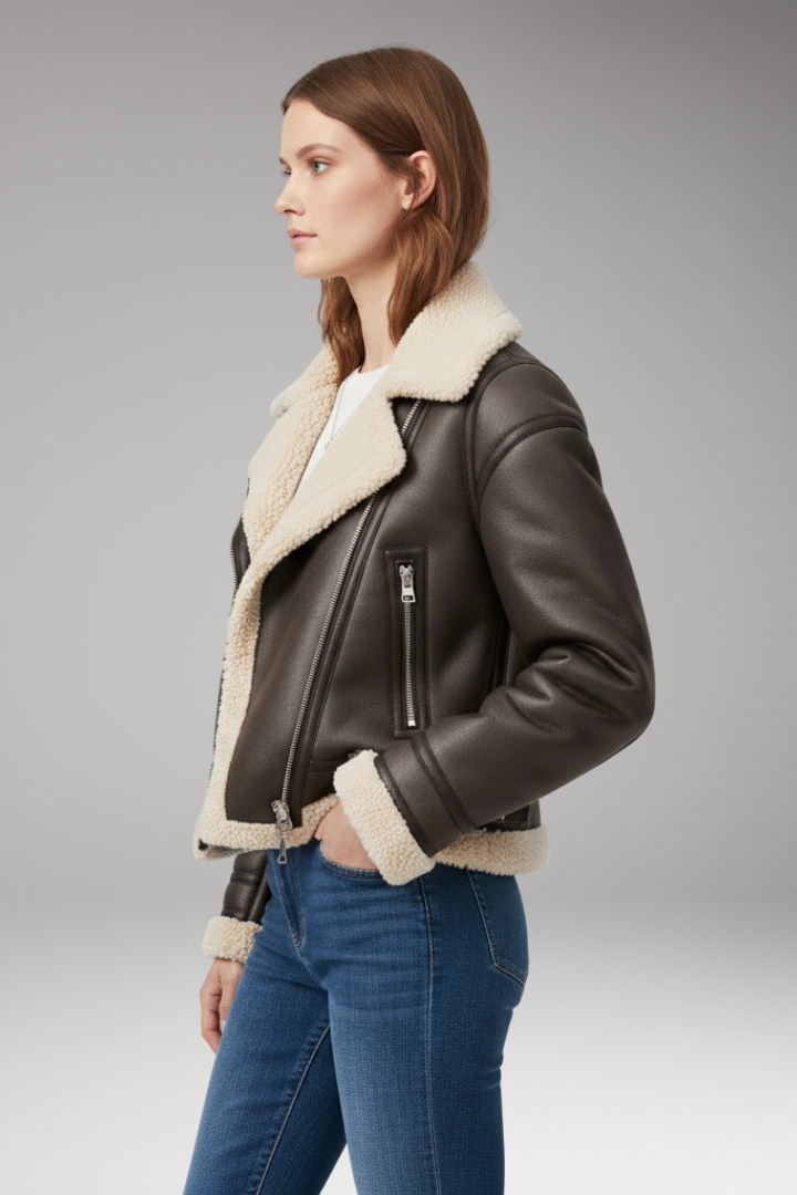 Women’s Zip Jacket with Belted Hem