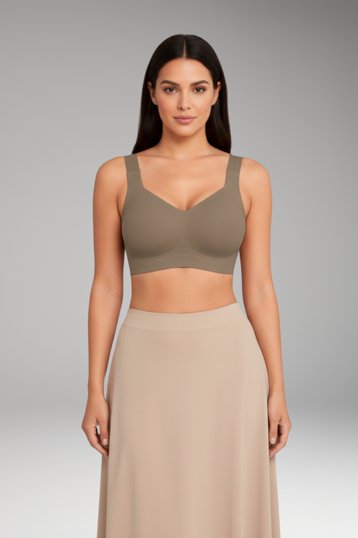 Women’s Bra with V-Neckline and Adjustable Straps