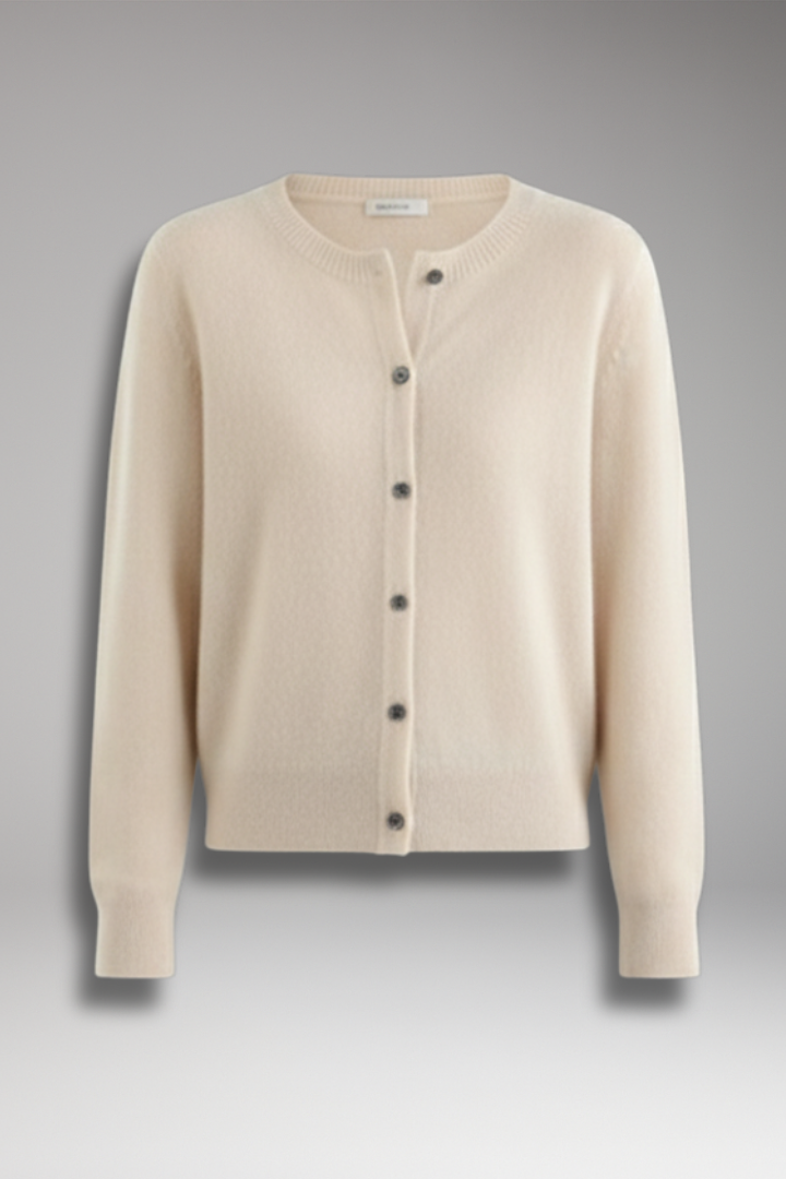 Women’s Cardigan with V-Neck and Front Buttons
