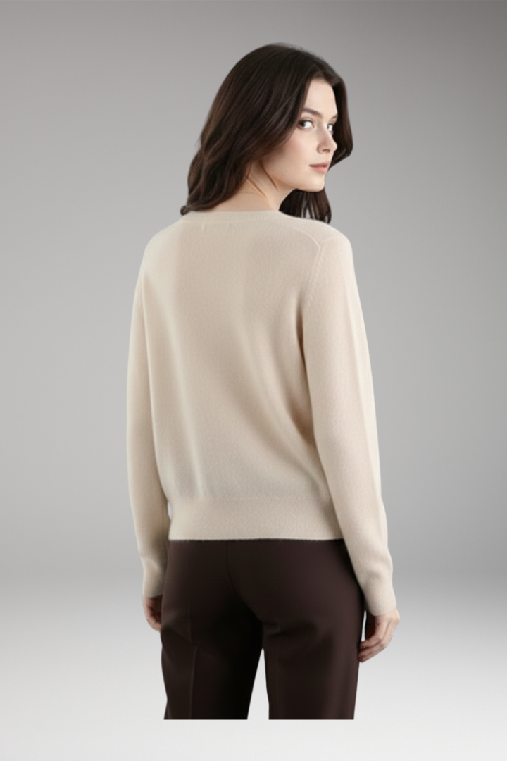 Women’s Cardigan with V-Neck and Front Buttons