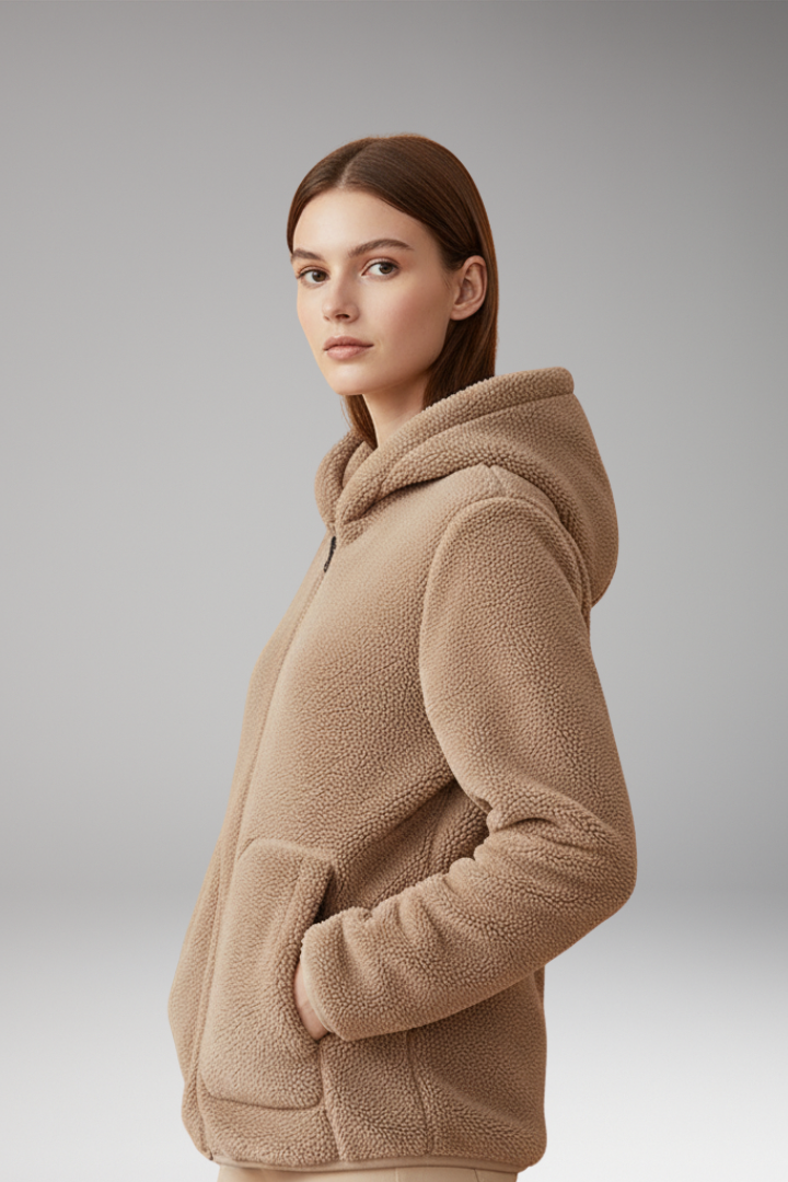Women’s Fleece Jacket with Full Zip and Hood
