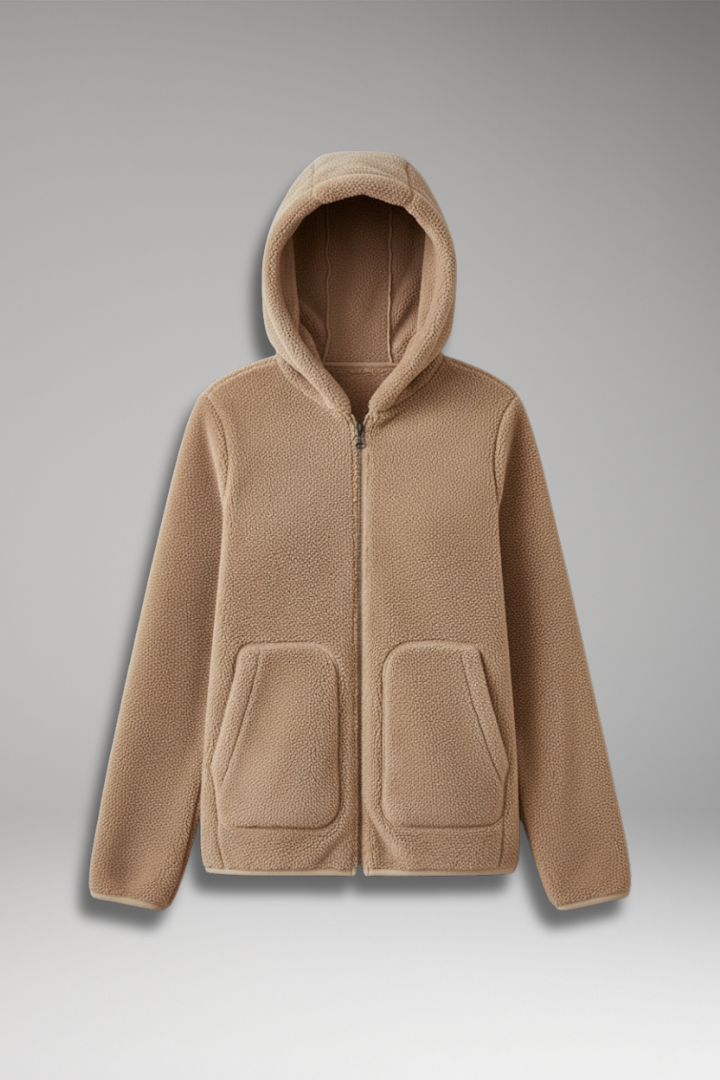 Women’s Fleece Jacket with Full Zip and Hood