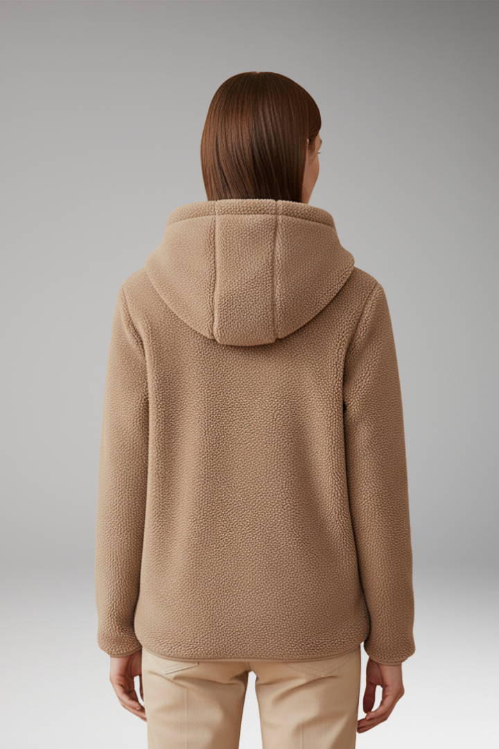 Women’s Fleece Jacket with Full Zip and Hood