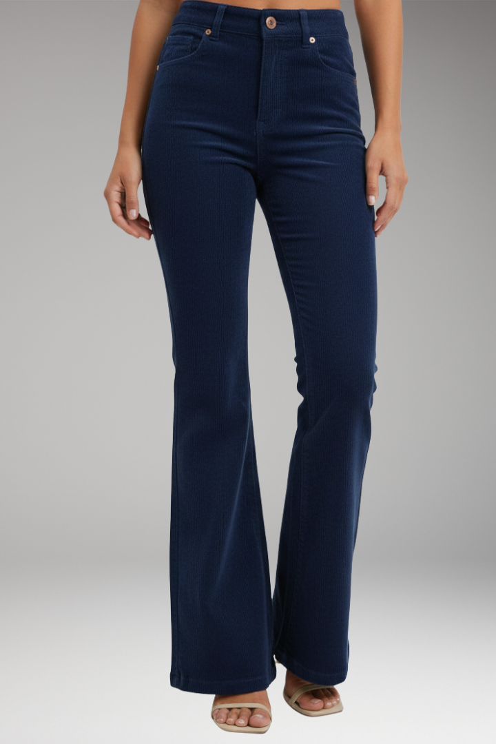 Women’s High-Waisted Flared Trousers