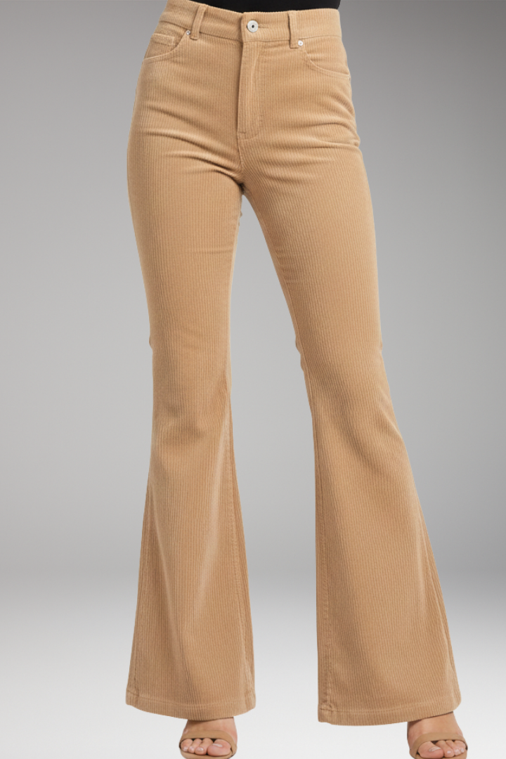 Women’s High-Waisted Flared Trousers