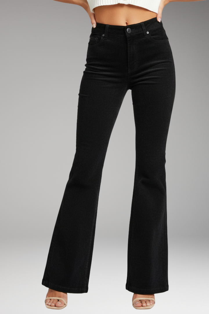 Women’s High-Waisted Flared Trousers