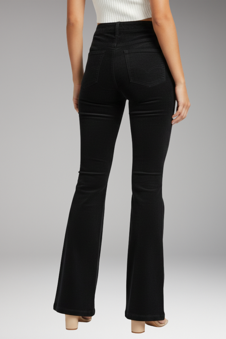 Women’s High-Waisted Flared Trousers